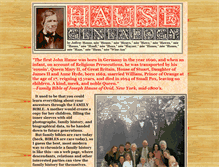Tablet Screenshot of hausegenealogy.com